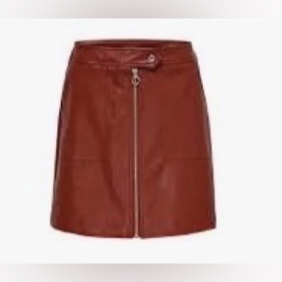 ONLY Abigail Leather Miniskirt - Picture 1 of 7